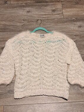 Giselle Y2K hand beaded and sequin sweater